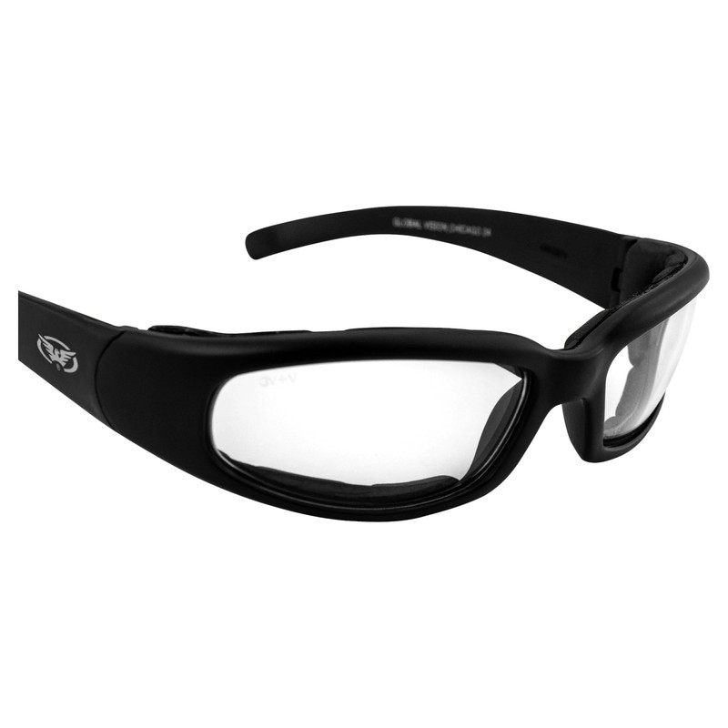 Global Vision Eyewear Chicago- Photochromic Light Adjusting Foam Padded Motorcycle