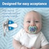 Dr. Brown's Advantage Glow-in-The-Dark 2 Piece Stage 1 Pacifiers, Blue,