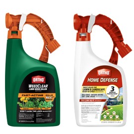 Ortho WeedClear Lawn Weed Killer Ready-to-Spray and Ortho Home Defense Insect Killer for Lawn & Landscape Ready-to-Spray Bundle