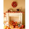 Anna's Whimsy 5.91FT Fall Garland Artificial Eucalyptus Garland with Flowers,
