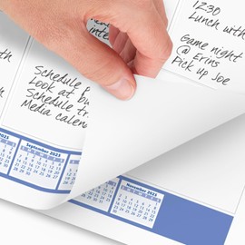 2025 AT-A-GLANCE® Monthly Desk Pad Calendar, 21-3/4" x 17", Blue/Gray, January 2025 To December 2025, SW20000