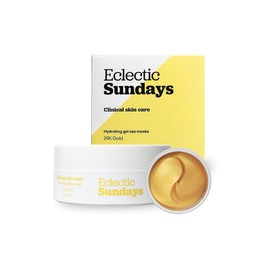 Under Eye Patches-24k Gold, Premium Quality Aloe Vera, Hyaluronic Acid, Snail Collagen-Organic Gel Eye Masks for Puffy Eyes, Eye Bags, Dark Circles, Crows Feet - 60 Patches- by Eclectic Sundays Canada