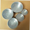Mikinona Space-Saving Nesting Food Containers with Leakproof Lids Stainless Steel