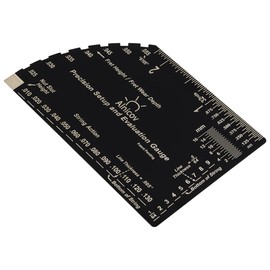 RuiJOTWAT 8-in-1 Guitar String Action Gauge Fret Rocker Ruler Luthier Tool for Electric Bass Guitar