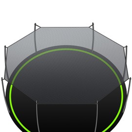 SATINIOR Outdoor Trampoline Tent Cover Regular Octagon Trampoline Canopy Awning Frameless Shade Cover for Sun Protection Accessories((10 ft)