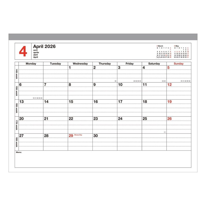 MARK'S 26WDR-NB5-OWH 2026 Notebook Calendar Schedule Book, Starts January 2026,