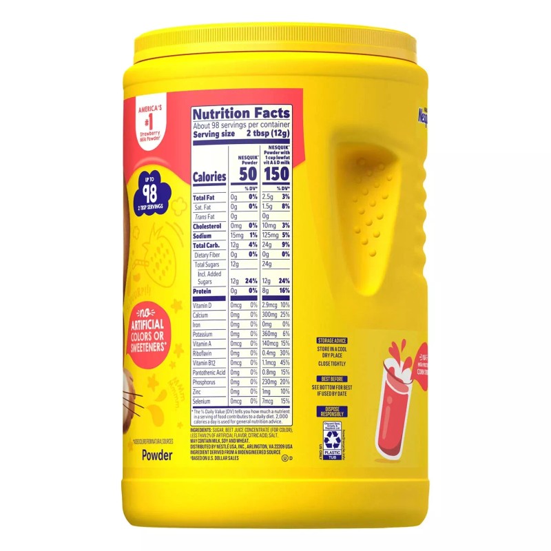 Nesquik 3 Pack - Nesquik Strawberry Powder Drink Mix 41.9