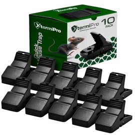 Mouse Traps Indoor for Home - 10 Pack Rat Traps Outdoor Large Fast Kill | Reusable Mice Traps | Easy Setup Chipmunk Trap | Small Rodent Traps | Effective and Safe Mouse Trap for Home & Office