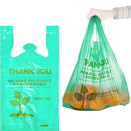 Biodegradable Bags Biodegradable Plastic Bags Compostable Plastic Bags Bio Bags Eco Friendly Plastic Bags Green Biodegradable Bags Pack of 50