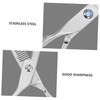 FOMIYES 2pcs Stainless Steel Left-handed Hairdressing Scissors Professional Hair Clippers