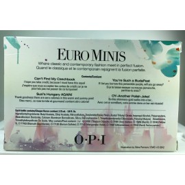 OPI Minis EURO CENTRALE 4 Colors Set Fungary Budapest Oy-another Polish Joke