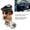 Skull Shape Steering Wheel Spinner 3cm Diameter Metal Resin Turn