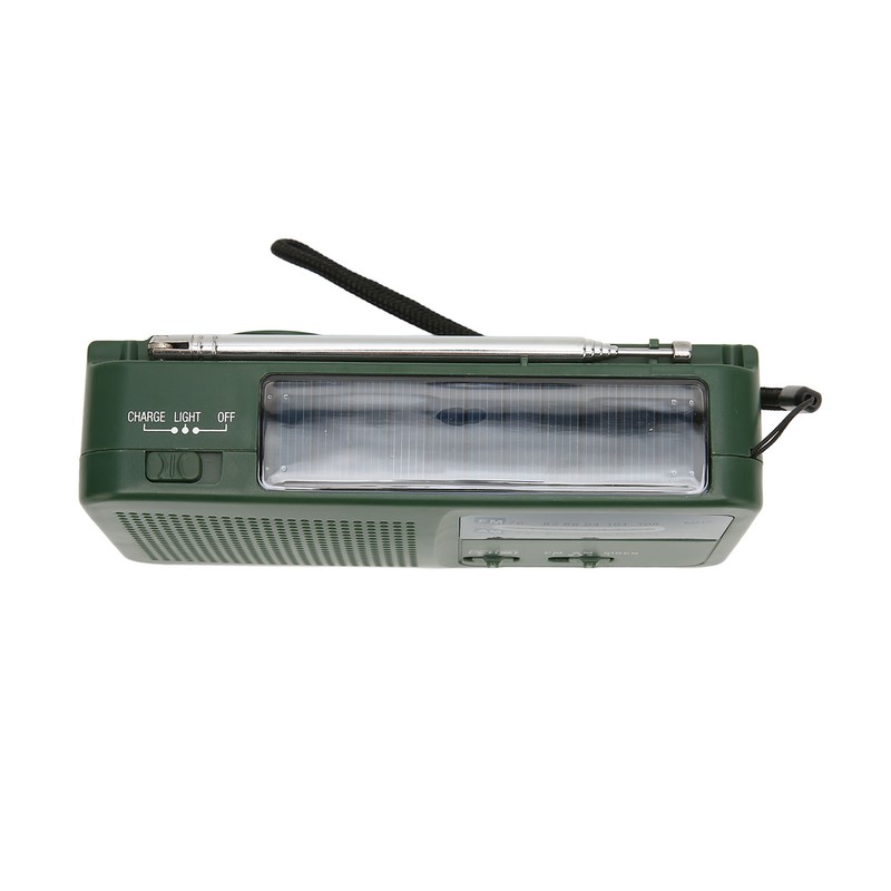 Solar Hand Crank Radio Multifunction Portable Rechargeable Emergency Radio with