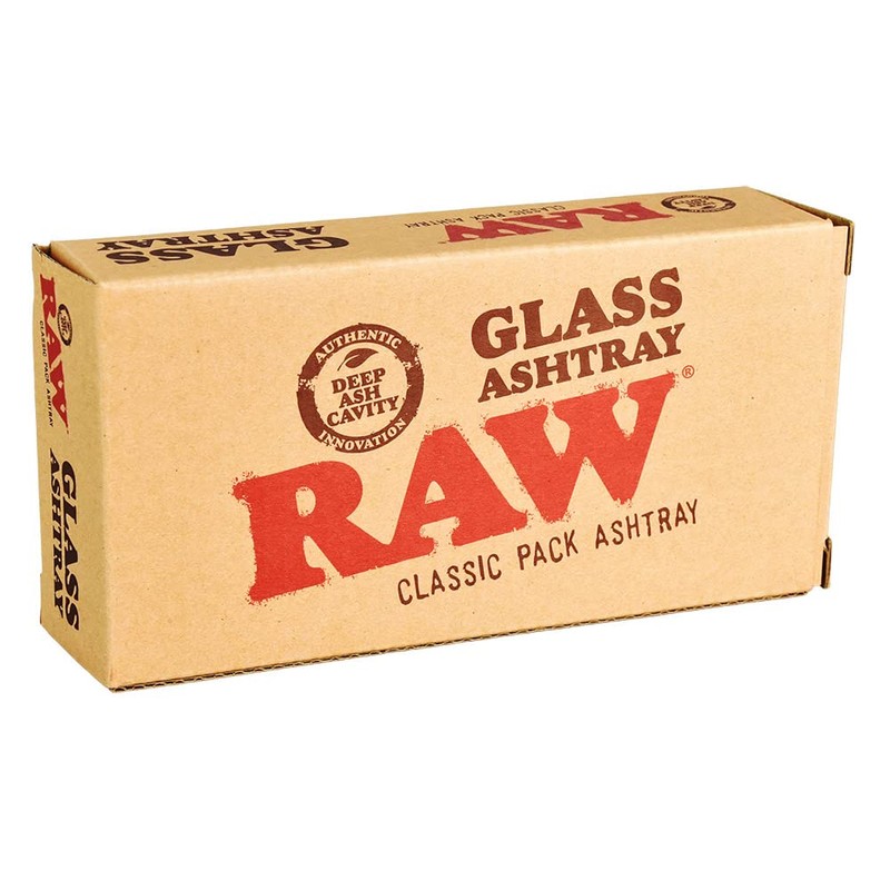 RAW Classic Glass Ashtray, Medium