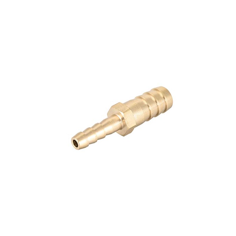 sourcing map Hose ID Brass Reducer Barb Hose Connection Adapter