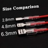 Twidec/20Pcs 4.8mm and 6.3mm Female Spade Crimp Terminal with Insulating
