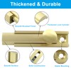 Luomorgo 1 Pack Solid Brass 2 Inch Surface Bolt, Brushed