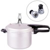 Universal Pressure Cooker Relief Jigger Valve, Black 1.5 Inch High
