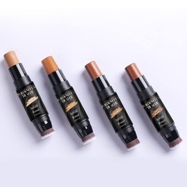 Wig Lace Dyeing Stick,Wig Knots Healer with Brush Portable Sweat-proof Natural,Hide Wig Knots&Grids,Suitable for lace wigs and forehead and hairline,Easy to Color (Brown)