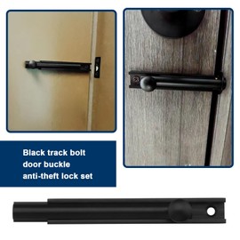 The Lord of the Tools Solid Brass Surface Bolt Set 4 Inches Sliding Lock Barrel Bolt Lock Hardware Slide Surface Door Bolt for Securing in-Swinging/Out-Swinging Door