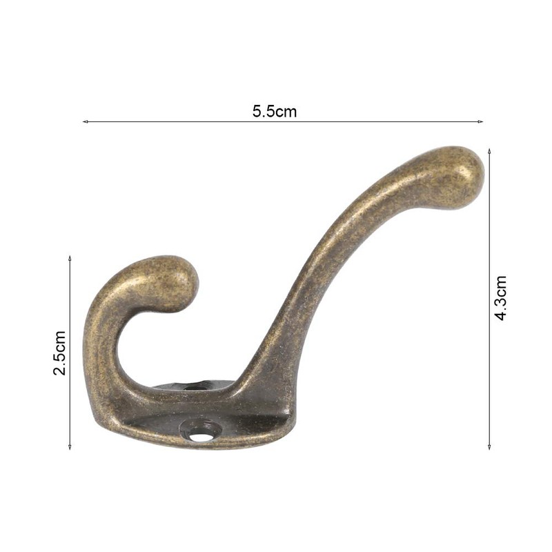 Interlink Hooks, Wall Hanging, Set of 10, Stainless Steel, Antique