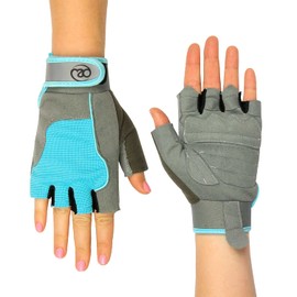 Fitness Mad Women Cross Training Gloves, Non-Slip Weight Lifting Gloves, Padded Palm Protection & Elasticated Strength Training Equipment