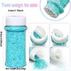 12 Pcs Spring Colors Hex Chunky Glitter Set 2oz Bottles