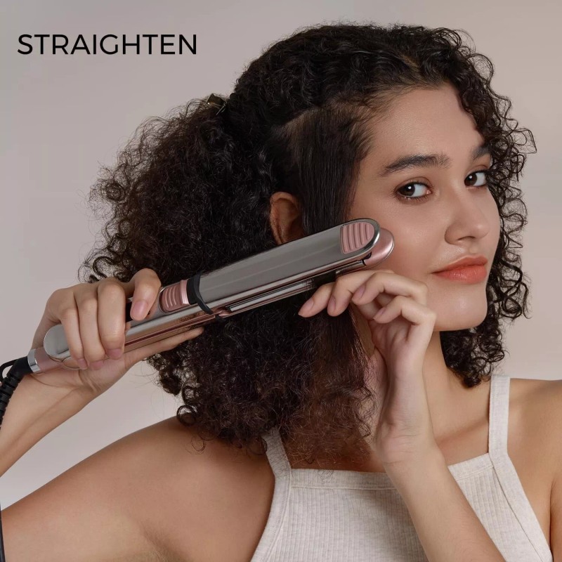 Rozamor Professional Flat Iron Hair Straightener, Titanium Ionic Hair Straightening,