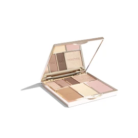 Bare Basics Face & Eye Palette from Sculpted by Aimee (Nude 01) - Travel-Friendly, Nude Look Eyeshadow, Highlight, Bronzer, Blush & Setting Powder