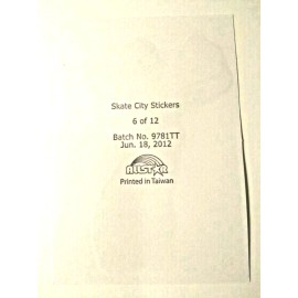 AllStar Skate City Sticker Vending Decal