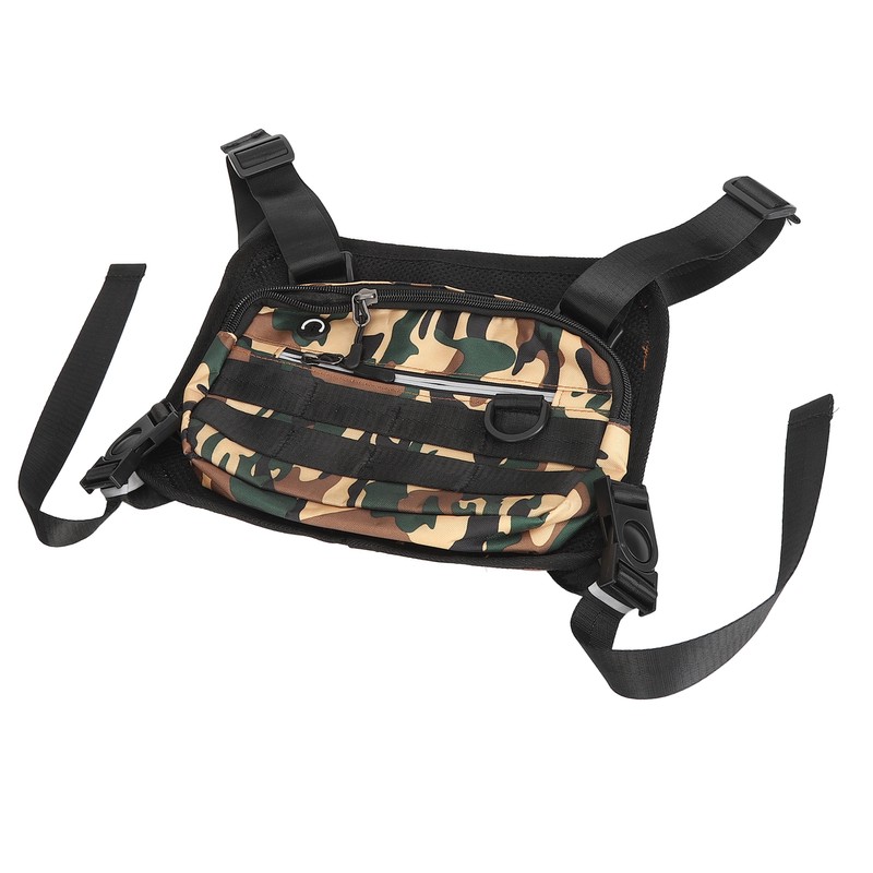 Sports Vest Chest Bag Lightweight Breathable Adjustable Strap Running Vest