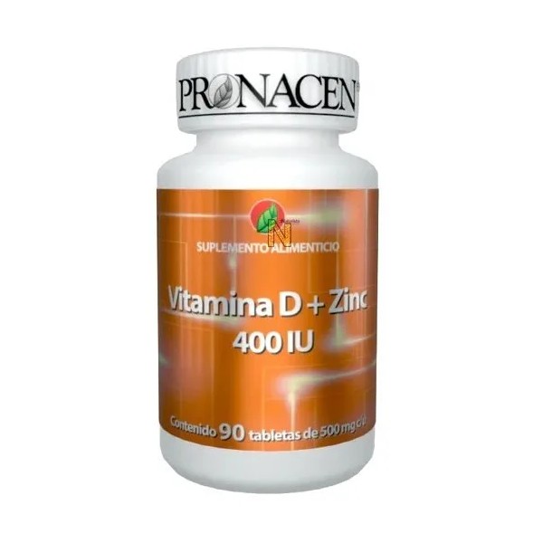 Vitamina D + Zinc 90 Tabletas Pronacen