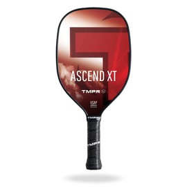 TMPR Sports Ascend XT - Pickleball Paddle, Red, Medium Weight (7.7-7.8 oz)