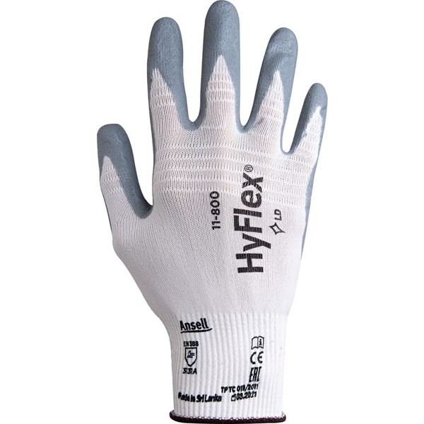 HyFlex Foam Gloves 11-800 Pack of 12 8 White /