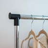 IRIS USA Clothes Rack, Portable Single-Rod Height Adjustable with Lockable