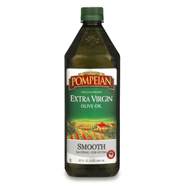 Pompeian Smooth Extra Virgin Olive Oil 32 Fl Oz First Cold Pressed Gourmet Co...