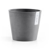 Ecopots Amsterdam Mini Durable Indoor/Outdoor Modern Round Recycled Plastic Planter