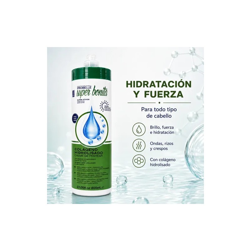 Crema Para Peinar Colágeno Hidrolisado 800ml