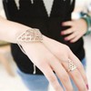 Yheakne Boho Dreieck Finger Ring Armband Gold Sklave Kette Armband