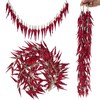 Laiiqi 6 Pcs Artificial Pepper String Fake Vegetables Chili Peppers