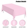 SietDESEO 2 Pack Pink Plastic Tablecloth 54 x 108 Premium