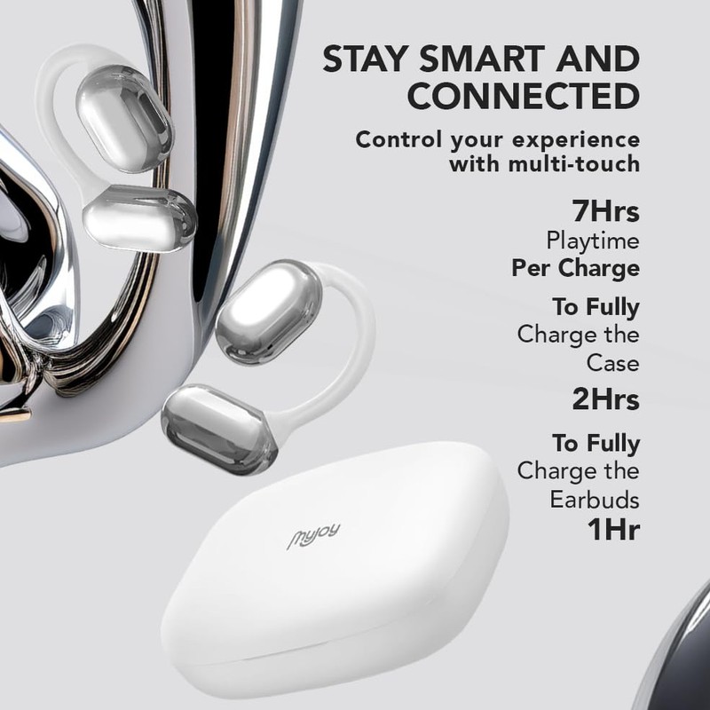 MyJoy Air Open Ear Earbuds, Wireless Bluetooth Open Earbuds Over