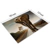 Elephant Placemats Set of 4, Walking Elephant African Animals Placemats