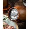 Wood Pepper Grinder Set,Hand Cranked Grinder,Acacia Wood Pepper Mill With