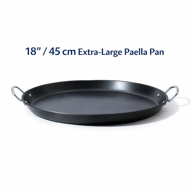 Paellera Para 10 Personas, 18 in / 45 cm Carbon