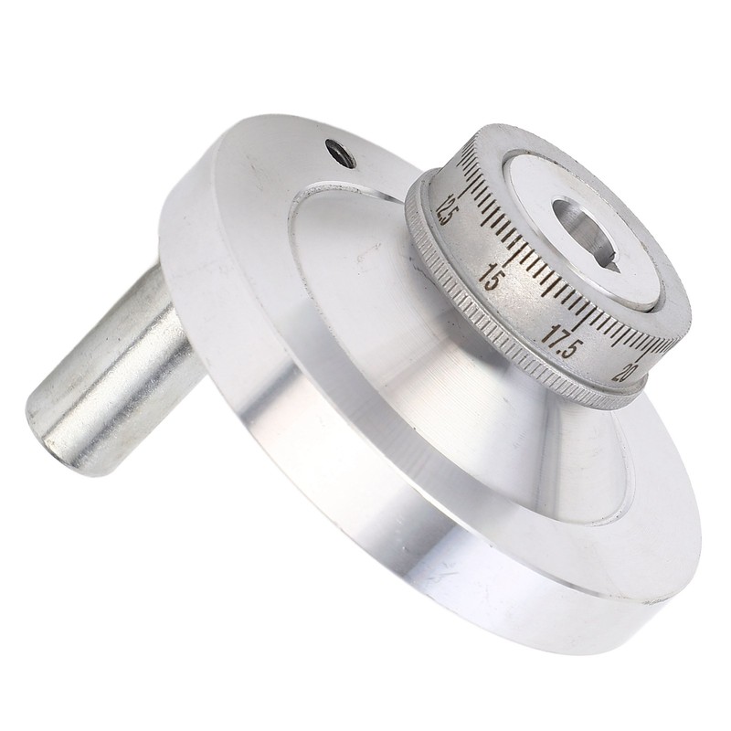 Lathe Handwheel 80mm Aluminum Alloy Hand Wheel with Crank Handle
