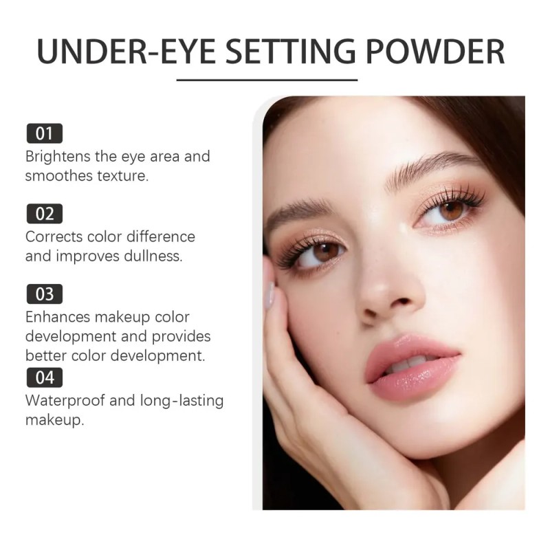 Zephoco-maquillaje Radiante For El Área De Los Ojos, Polvo