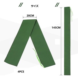 sorkwo 4 Pcs Long Canvas Sandbags, 4.75 Ft x 7.9 Inch Flood Prevention Sandbags Water Barrier for Home, Reusable Flood Barriers for Indoor and Outdoor Garage