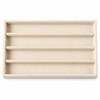 Velvet Jewelry Organizer Tray with Removable Dividers for Rings, Earrings,
