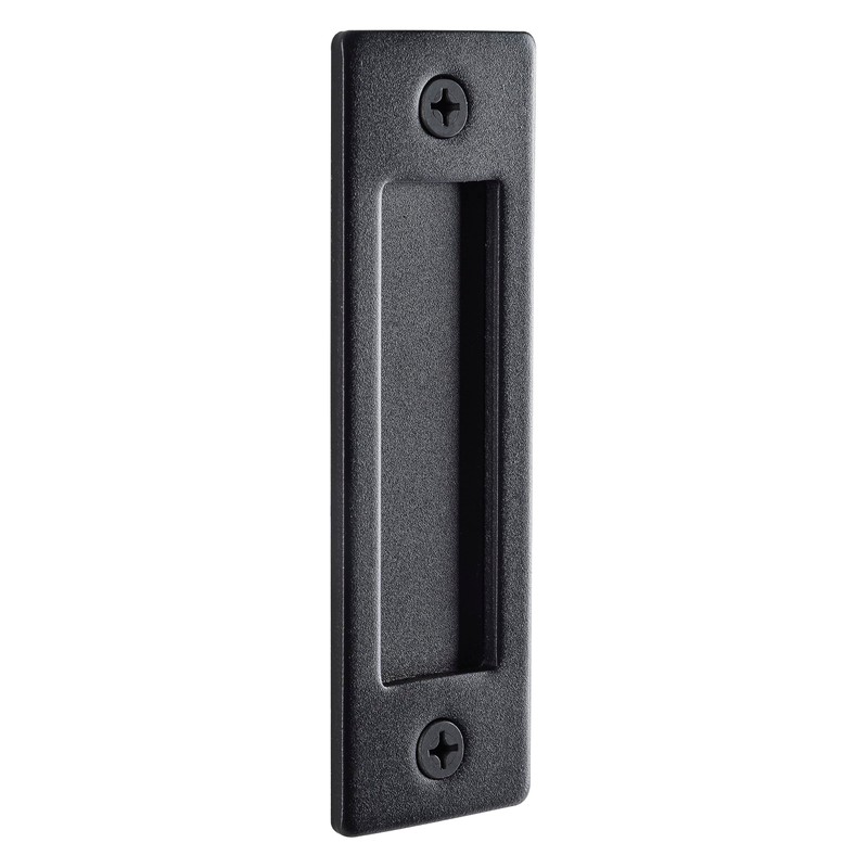 Wright Products Sliding Flush Barn Door Handle Set, Matte Black,